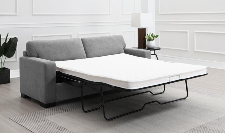 Modern Heritage Simpson Fabric Queen Sleeper Sofa with Queen Mattress