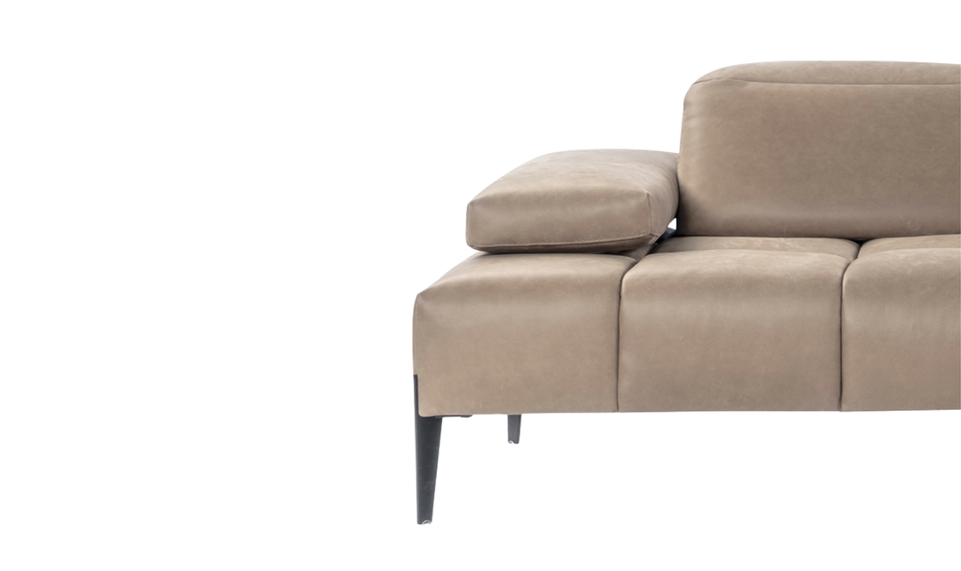 Calia Italia Skyline Modular Sectional Chaise With Adjustable Backrest & Armrests - Jennifer Furniture