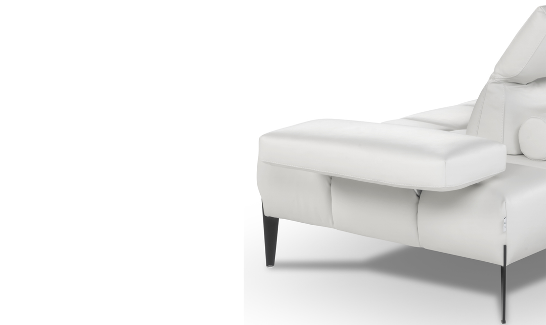 Calia Italia Skyline Modular Sectional Chaise With Adjustable Backrest & Armrests - Jennifer Furniture