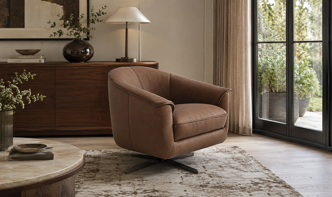 Jennifer Italia Sloan Swivel Chair With 360° Rotation
