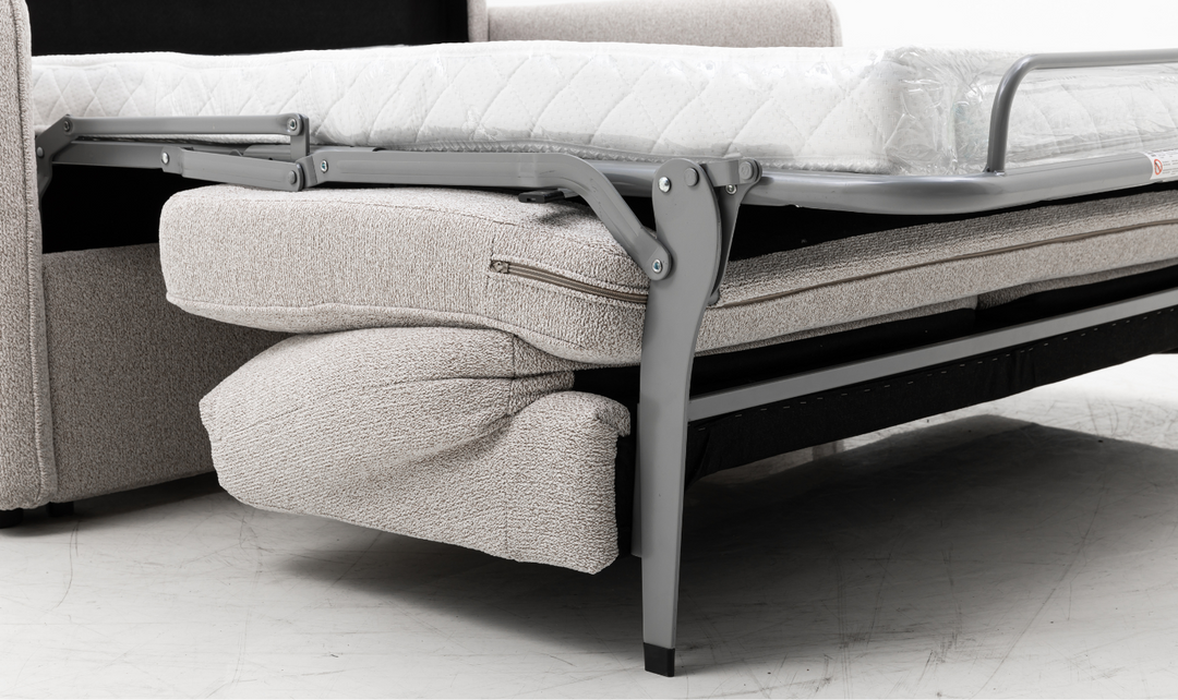 Jennifer Smart Gray Queen Sleeper Sofa With Memory Foam Mattress