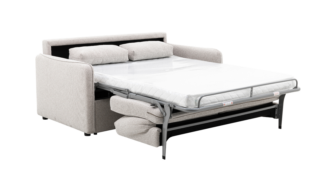 Jennifer Smart Gray Queen Sleeper Sofa With Memory Foam Mattress
