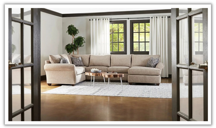 Smart Furniture Archer U-Shape Stationary Fabric Sectional Sofa in Brown
-jenniferfurniture