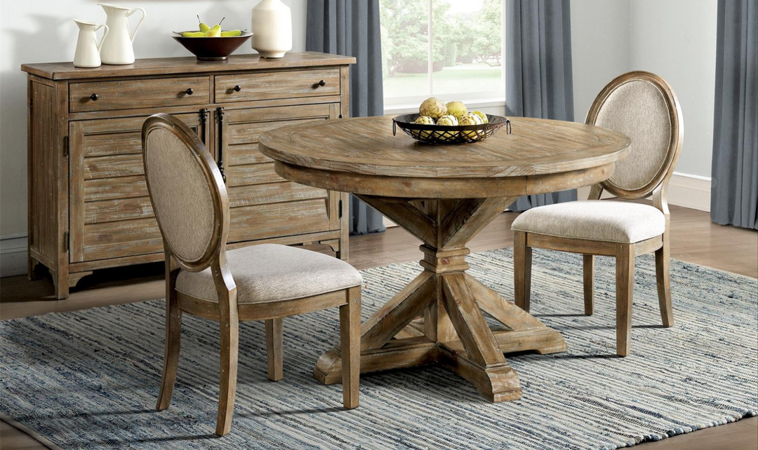 Riverside Furniture Sonora Rustic Upholstered Oval Back Dining Side Chair