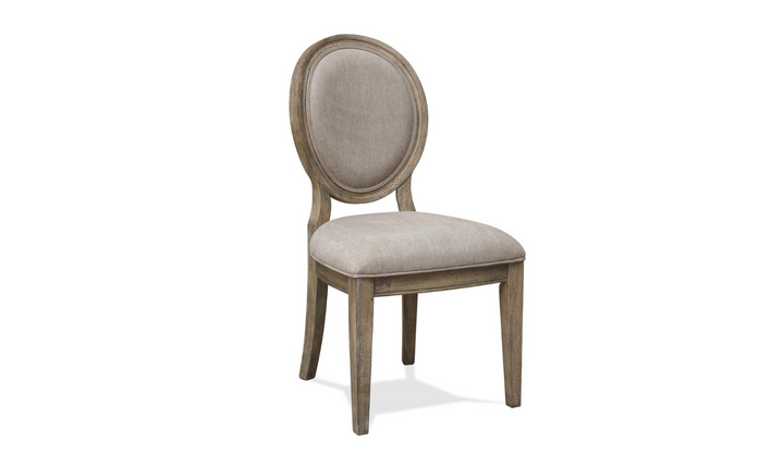 Riverside Furniture Sonora Rustic Upholstered Oval Back Dining Side Chair