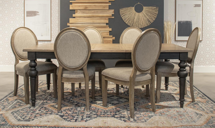 Riverside Furniture Sonora Rustic Upholstered Oval Back Dining Side Chair