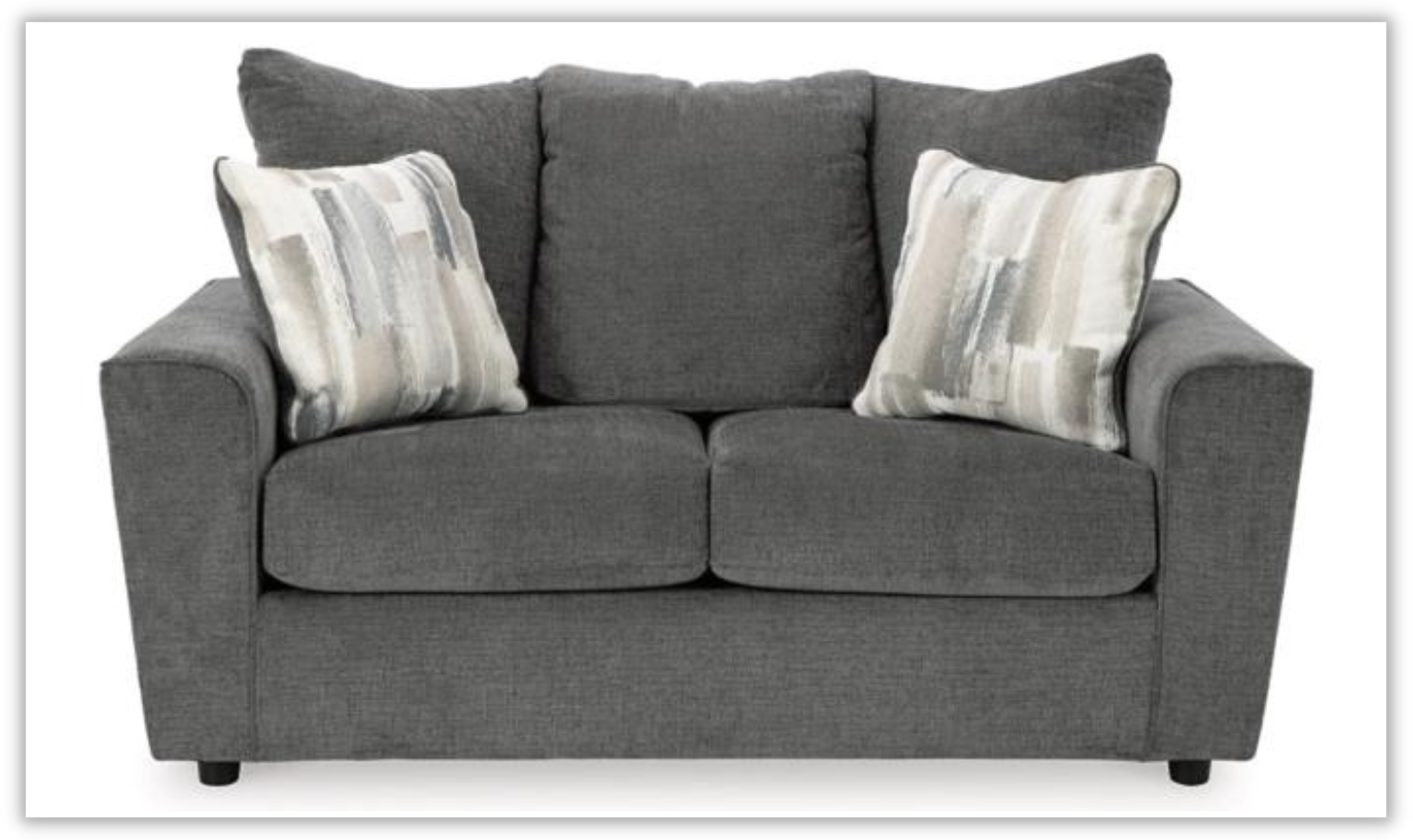 Stairatt Gray Fabric Upholstered Living Room Set