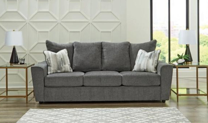 Stairatt Gray Fabric Upholstered Living Room Set-Jennifer Furniture