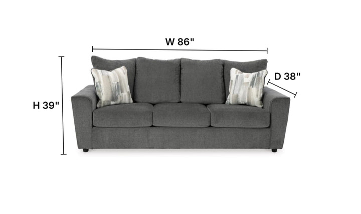 Stairatt Gray Fabric Upholstered Living Room Set-Jennifer Furniture