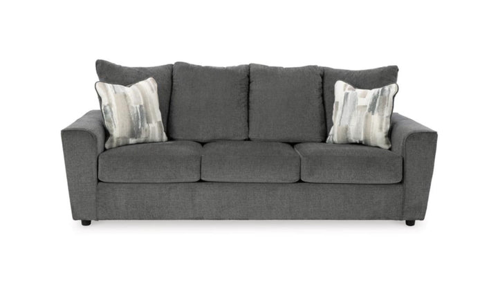 Stairatt Gray Fabric Upholstered Living Room Set-Jennifer Furniture