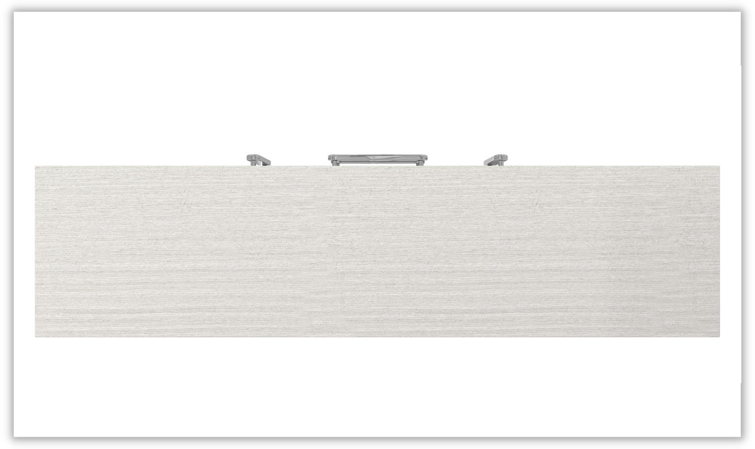Stratum White 4-Drawer Wooden Buffet with Adjustable Glides