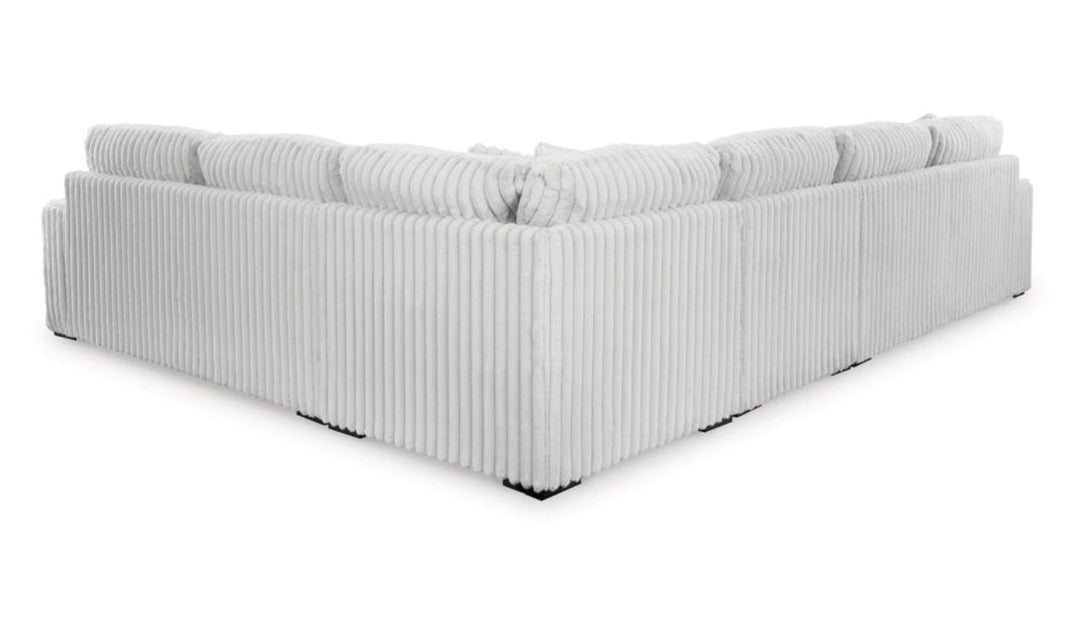 Stupendous L-Shaped Fabric Sectional Sofa with Removable Cushions