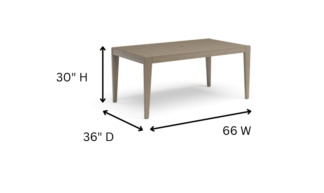 Homestyles Sustain Outdoor Dining Table and Six Chairs