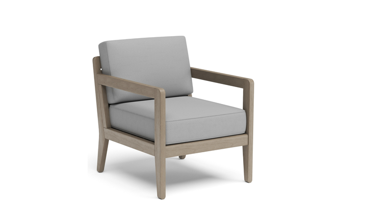 Sustain Outdoor Gray Wooden Lounge Armchair by Homestyles