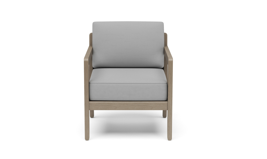 Sustain Outdoor Gray Wooden Lounge Armchair by Homestyles