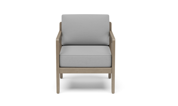 Sustain Outdoor Gray Wooden Lounge Armchair by Homestyles