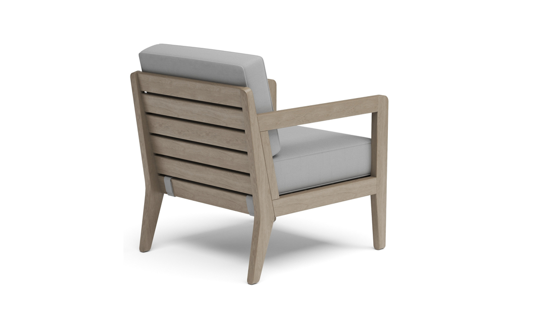 Sustain Outdoor Gray Wooden Lounge Armchair by Homestyles