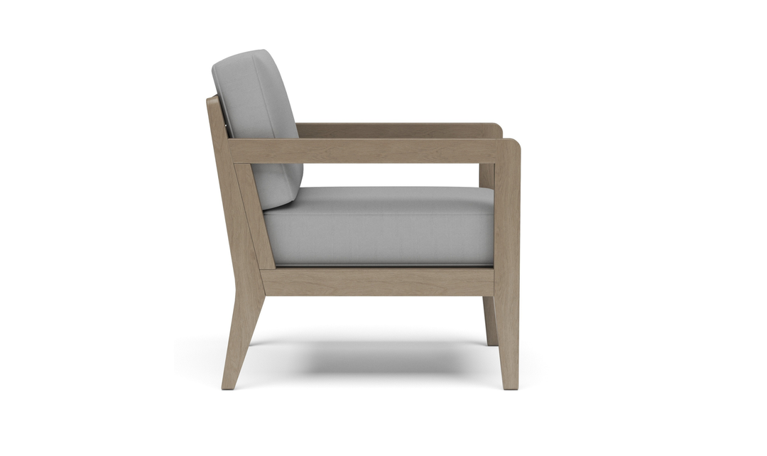 Sustain Outdoor Gray Wooden Lounge Armchair by Homestyles