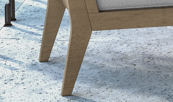 Sustain Outdoor Gray Wooden Lounge Armchair by Homestyles