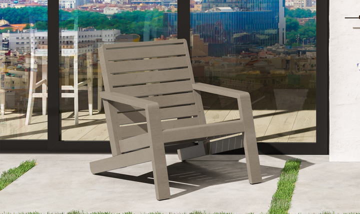 Sustain Outdoor Lounge Wooden Chair