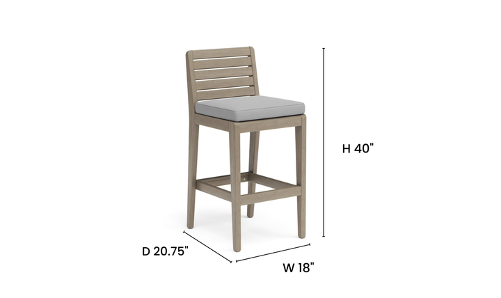 Sustain Outdoor Barstool By Homestyles