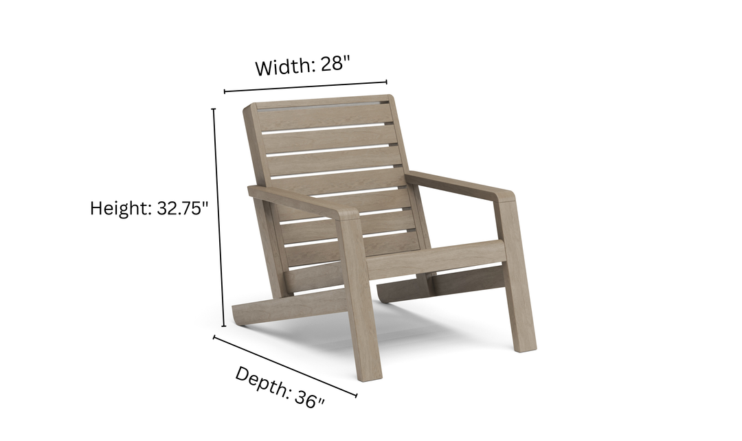 Sustain Outdoor Lounge Wooden Chair