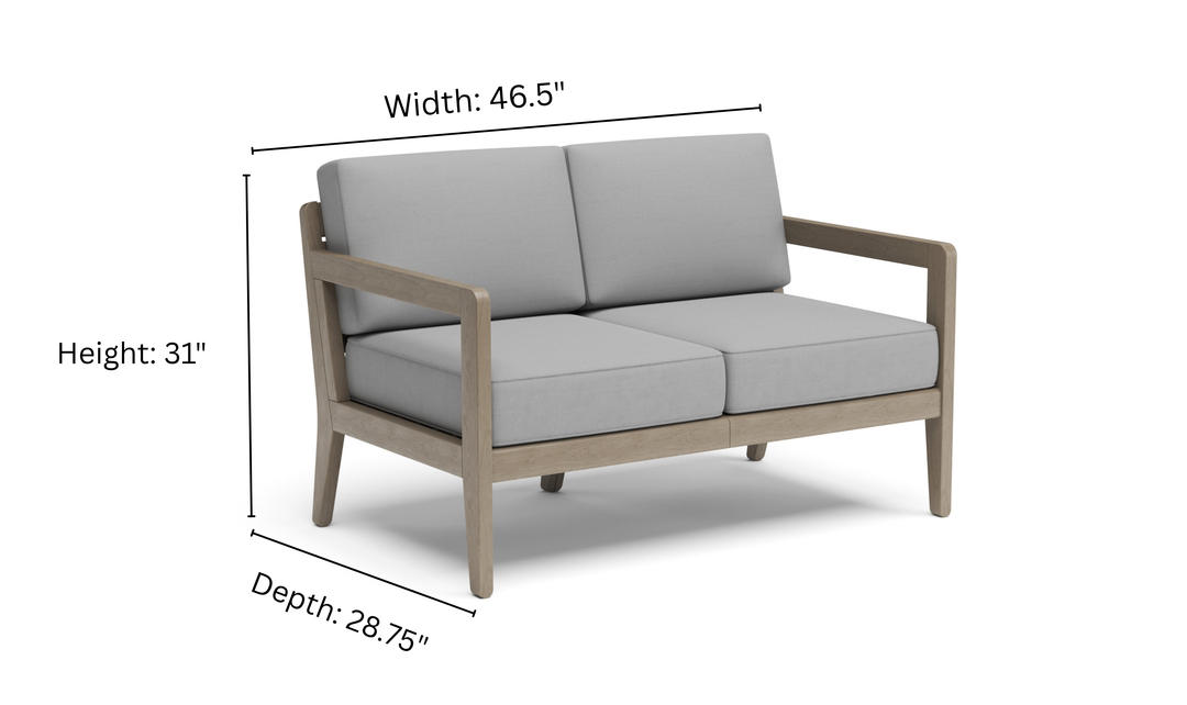 Sustain Outdoor Wooden Loveseat by Homestyles