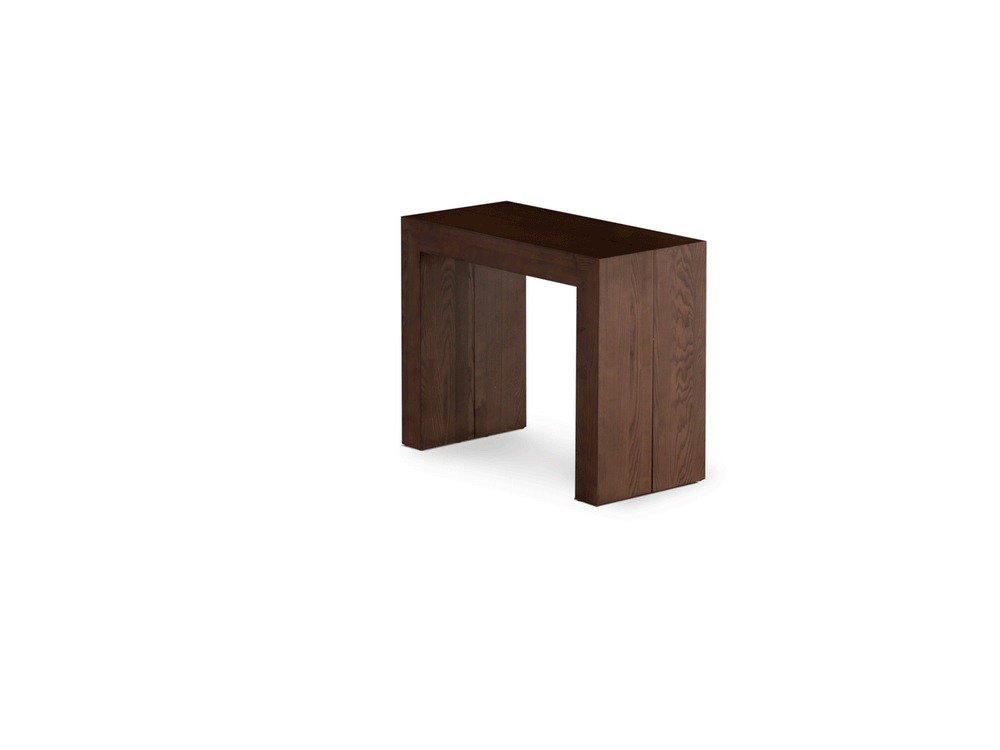 Transformer Table Host Extendable Transformer Rectangular Dining Set In Solid wood