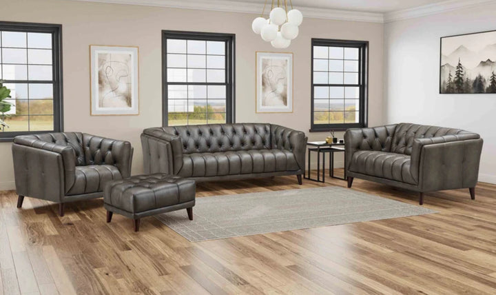 Targa Leather Sofa Collection Sofa-JenniferFurniture