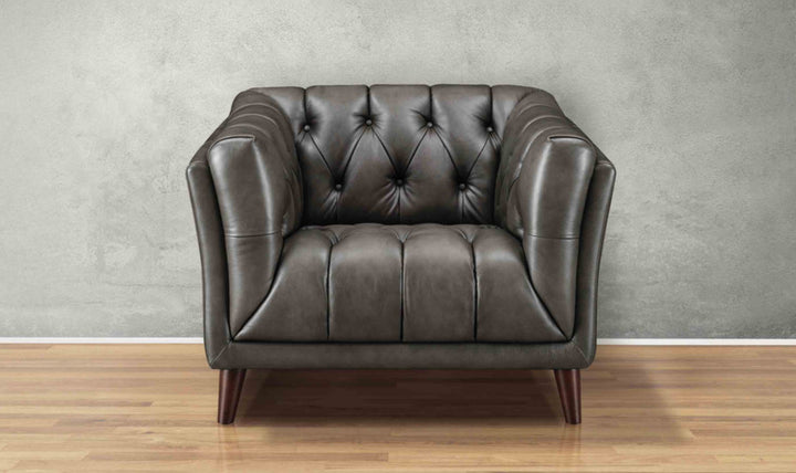 Targa Leather Sofa Collection Chair-JennierFurniture