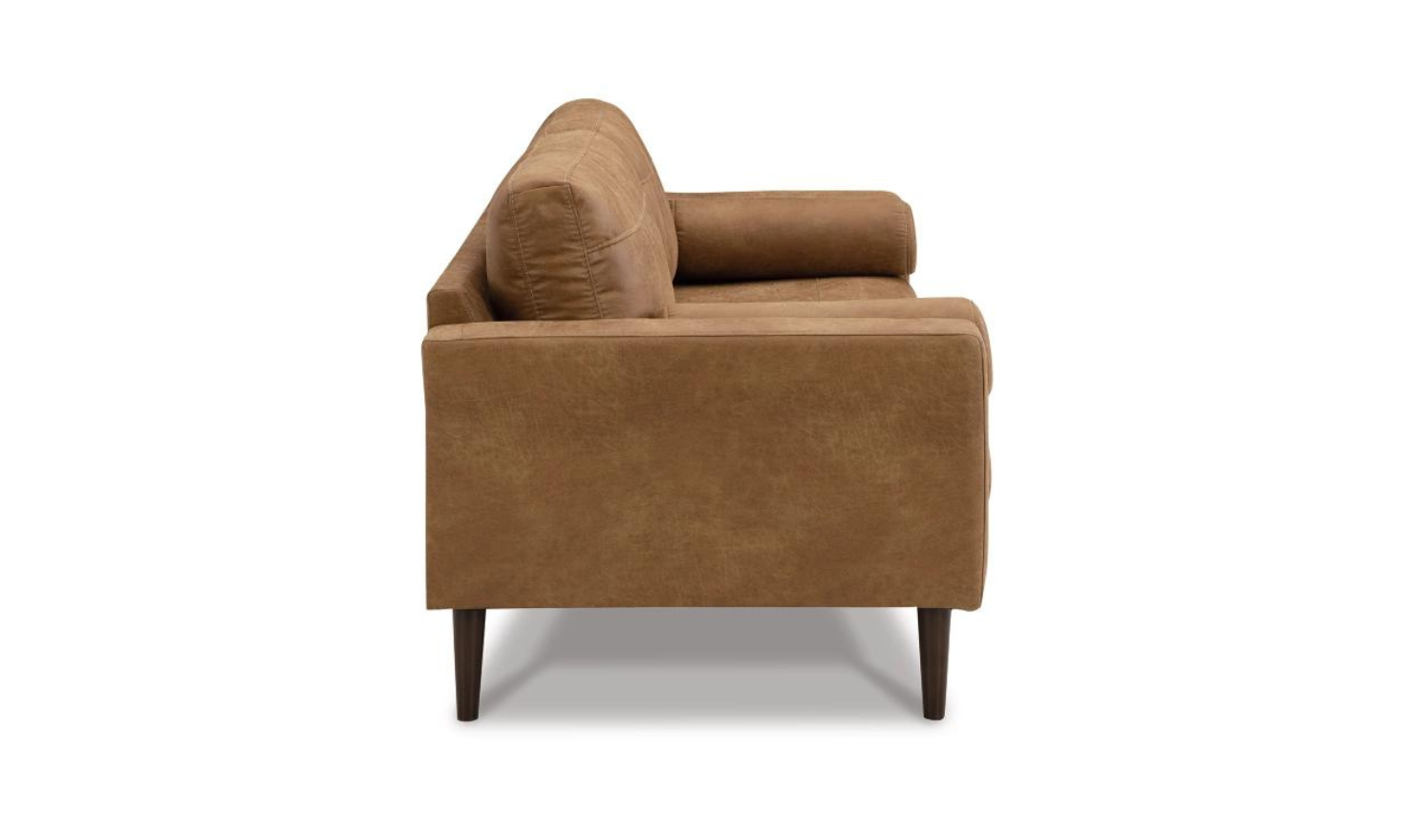 Modern Heritage Telora 2-Seater Caramel Leather Sofa with Track Arms