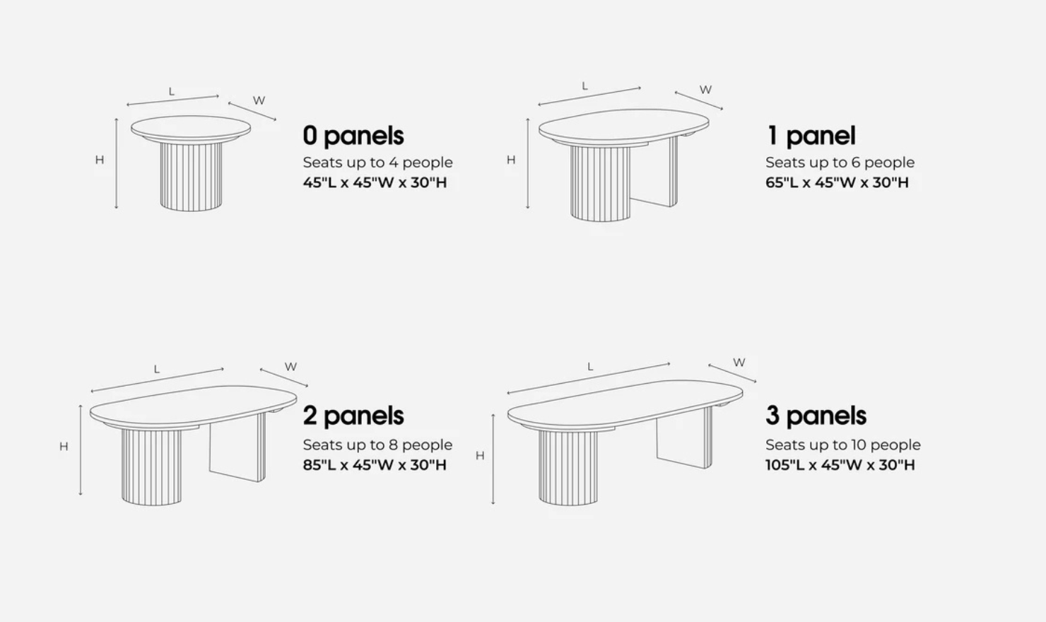 Transformer Table Practical Extendable Round Wooden Dining Table Set (Table + Bench)