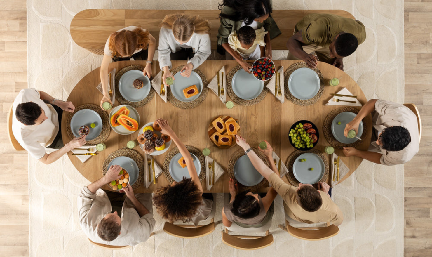 The Gathering Extendable Dining Table Set (Table + 2 Bench)-jennifer furniture