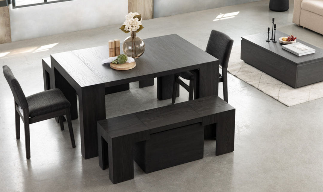 The Gathering Extendable Dining Table Set (Table + Bench)-jennifer furniture