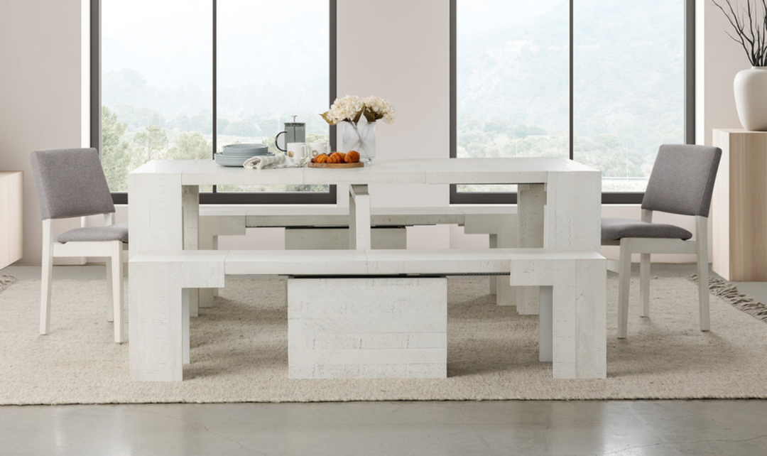 The Gathering Extendable Dining Table Set (Table + Bench)-jennifer furniture