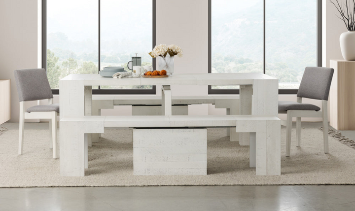 The Gathering Extendable Dining Table Set (Table + Bench)-jennifer furniture