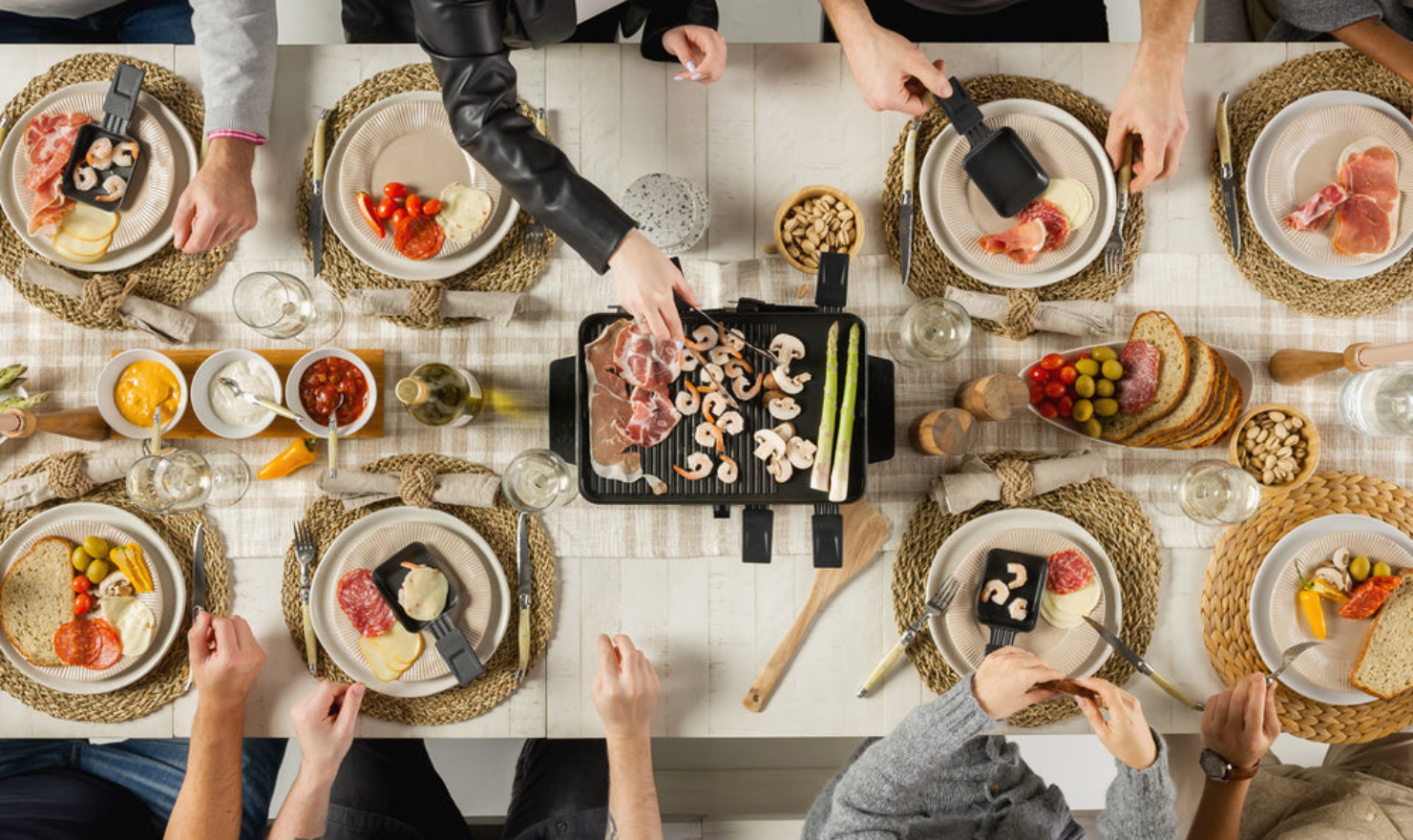 Transformer Table Gathering Extendable Rectangular Dining Table Set (Table + 2 Bench)