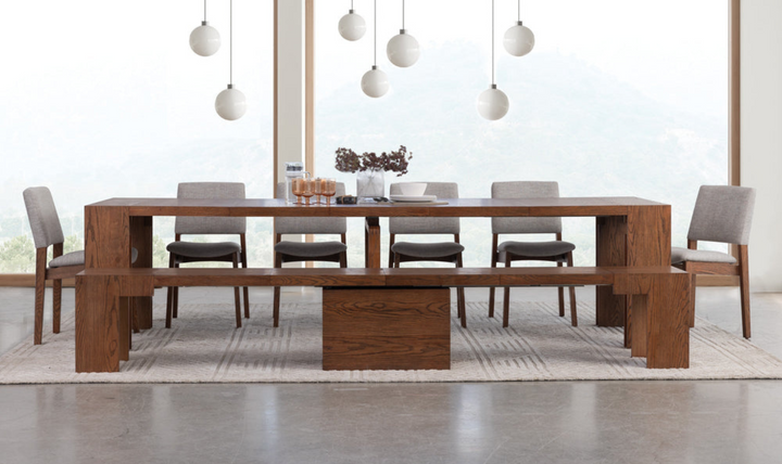 The Host Transformer Extendable Dining Set In Solid wood-jennifer furniture