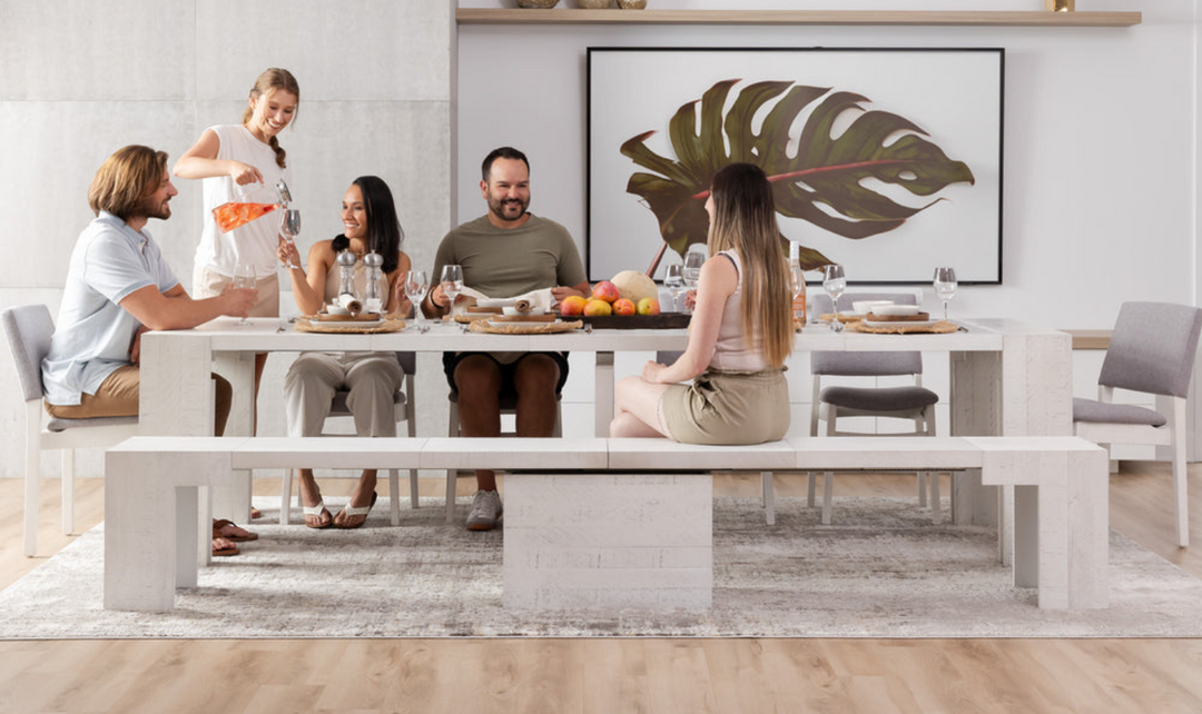 The Host Transformer Extendable Dining Set In Solid wood-jennifer furniture