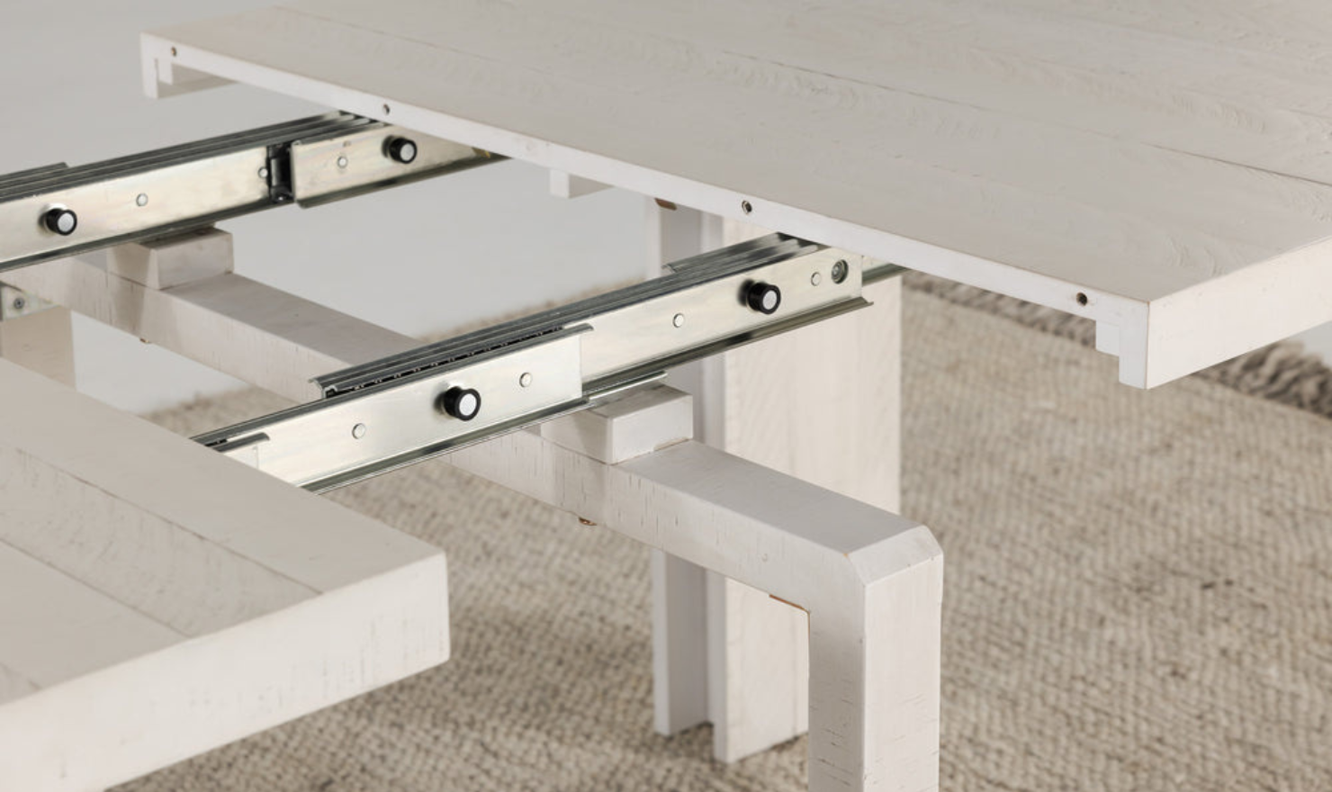 Transformer Table Host Extendable Transformer Rectangular Dining Set In Solid wood