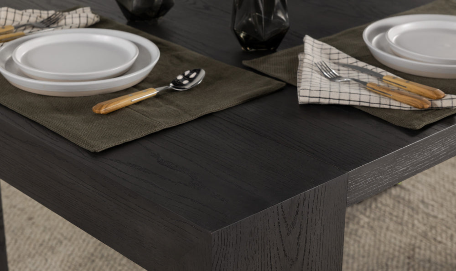 Transformer Table Host Extendable Transformer Rectangular Dining Set In Solid wood