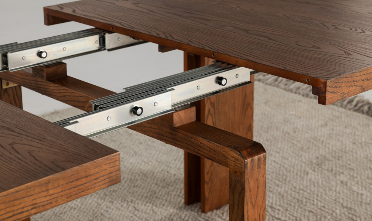 Transformer Table Host Extendable Transformer Rectangular Dining Set In Solid wood