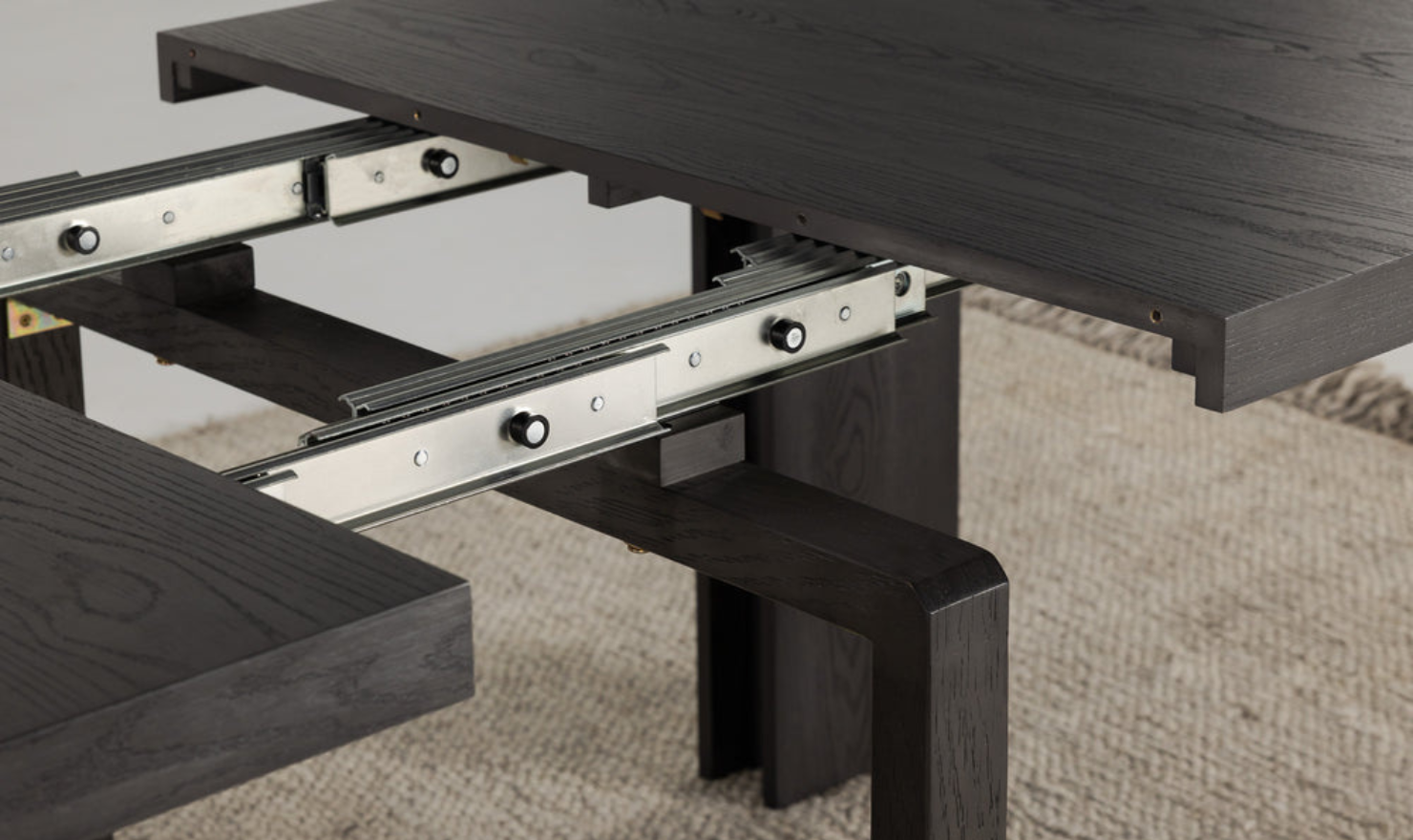 Transformer Table Host Extendable Transformer Rectangular Dining Set In Solid wood
