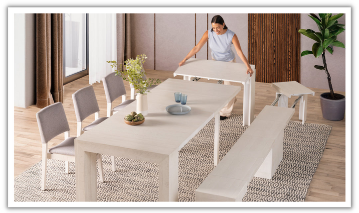 The Host Transformer Extendable Dining Set In Solid wood-jennifer furniture