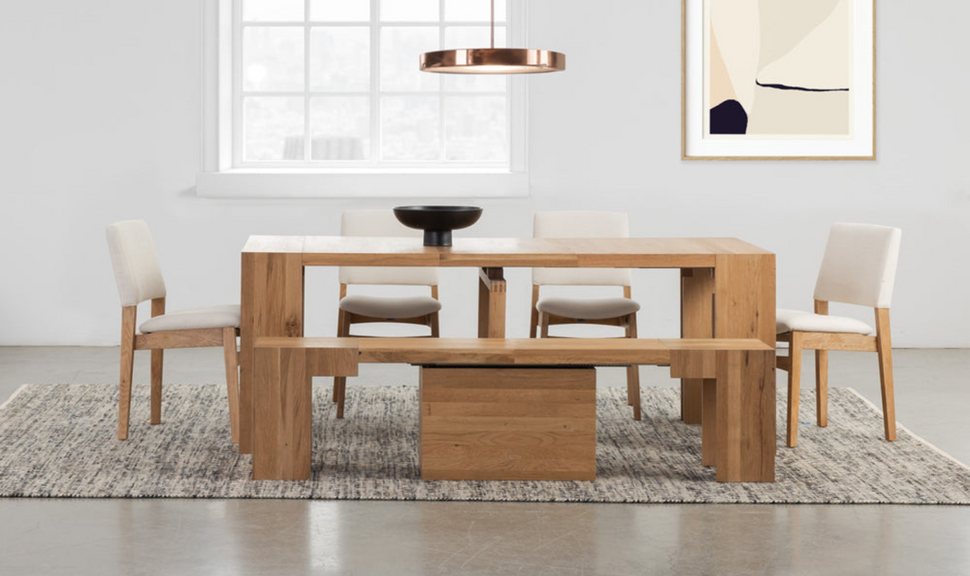 The Host Transformer Extendable Dining Set In Solid wood
