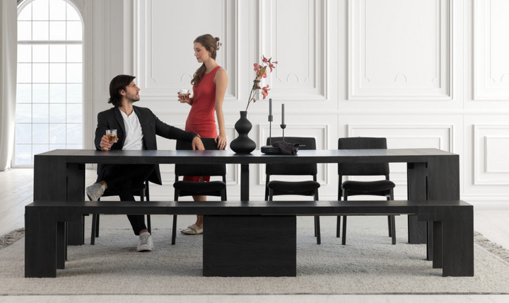 The Host Transformer Extendable Dining Set In Solid wood-jennifer furniture