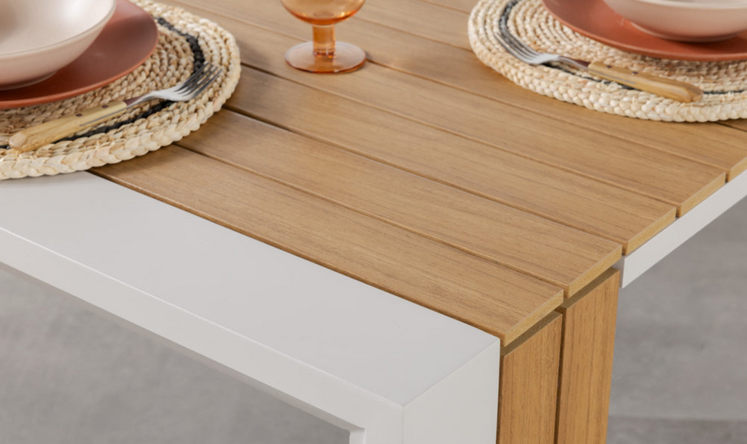 The Practical Transformer Outdoor Dining Set (Table + 1 bench)-jennifer furniture