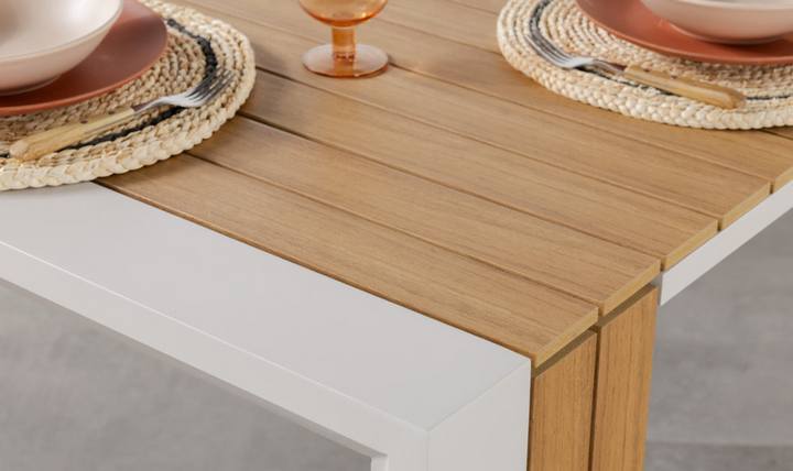 The Practical Transformer Outdoor Dining Set (Table + 1 bench)-jennifer furniture