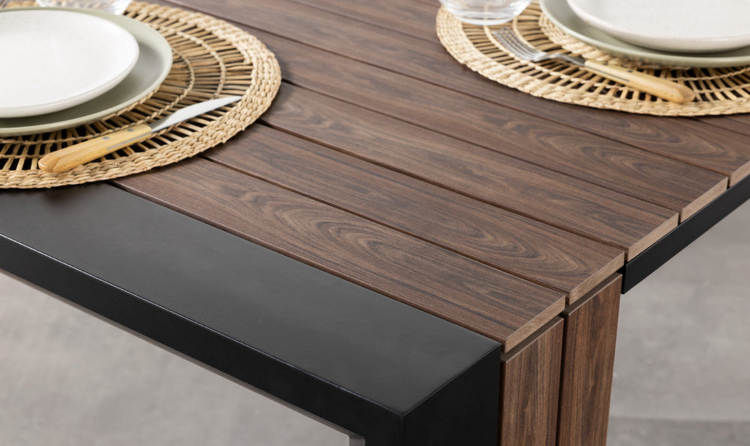 The Practical Transformer Outdoor Dining Set (Table + 1 bench)-jennifer furniture
