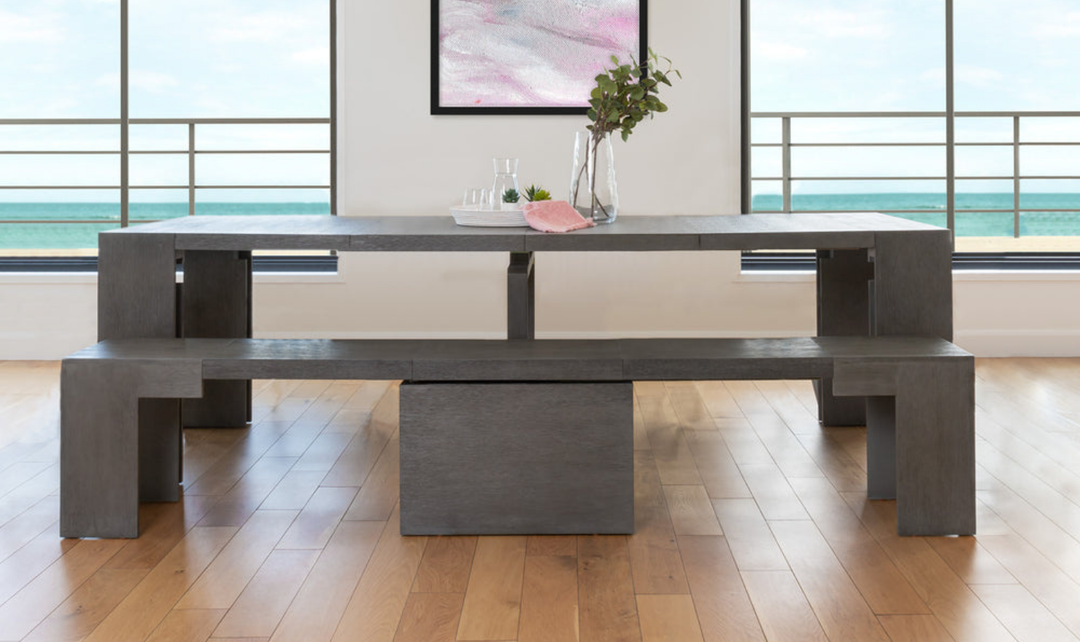 The Practical Extandable Dining Set (Table + Bench)-jennifer furniture